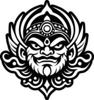 A glyph style icon of hindu idol symbol vector