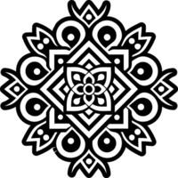A filled style icon of sacred pattern symbol vector