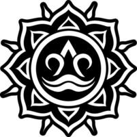 A glyph style icon of aquarius symbol vector