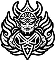 A glyph style icon of hindu mythology symbol vector
