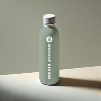 Versatile Bottle Mockup with Custom Label for Product Presentation psd
