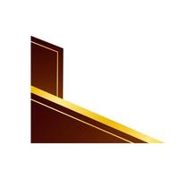 Decorative Gold and Brown Certificate Frame vector