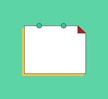 Empty Page for Notes and Ideas vector