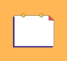 Plain Note for Writing Ideas vector