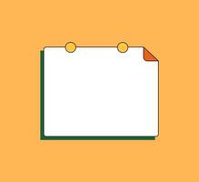 Empty Paper for Writing vector