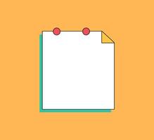 Blank Note for Custom Text vector