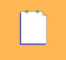 Plain Note Paper Template vector