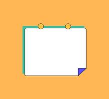 Empty Note Design vector