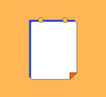 Simple Blank Note Background vector