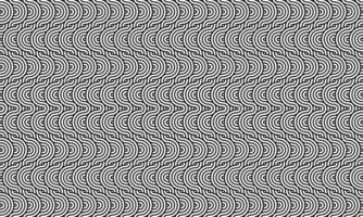Overlapping circles pattern, Japanese wave pattern, Geometric pattern. creative monochrome pattern background vector