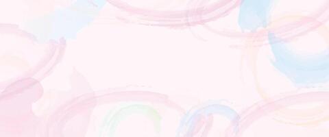 Abstract Watercolor Circles Background in Pastel Colors vector