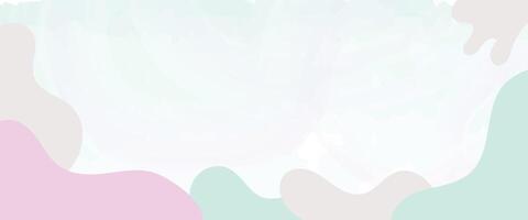 Abstract pastel background with fluid shapes vector