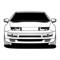 Car front view vector