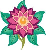 Elegant Floral Art with Layered Petals Botanical Nature Design vector