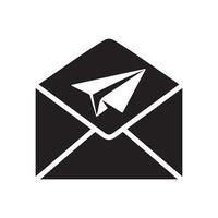 Envelope icon illustration for email communication and messaging vector