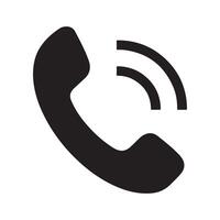 Phone or call icon symbol button for web communication vector