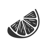 Fresh lemon icon isolated on white background vector