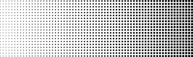 Polka dot grid with gradient noise and pixel overlay. Comic style effect paper background for cartoon and poster prints. Flat illustration isolated vector
