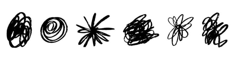 Chaotic scribble lines with tangled wire and scrawled patterns. Hand-drawn messy doodles creating a sketchy abstract effect. Flat illustration isolated on white background. vector
