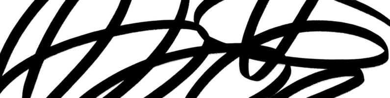 Abstract brush stroke pattern with rough hand-drawn lines, grunge texture, spiral shapes, and geometric arrow design. Flat illustration isolated on white background. vector