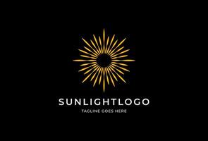 Sunlight Logo design Inspiration, sun logo template, Illustration vector