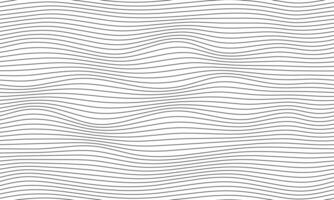 Wave black thin lines vertical curve pattern abstract background vector
