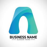 A gradient abstract logo vector