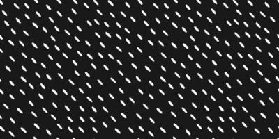 Small Dash or Dots Pattern. Ink abstract shapes. Seamless pattern with diagonal crayon lines. Scandinavian style. Illustration on black background vector