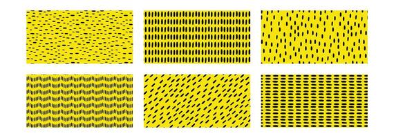 Set of Horizontal Small Dash Pattern. vector