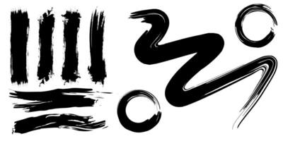 Brush texture, ink, brush pattern, wave pattern brush stroke material, grunge texture vector