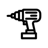 Workshop Drill Machine Icon for Engineering Use vector