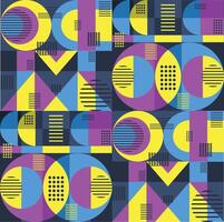 bauhaus geometric shape seamless pattern vector