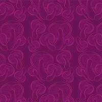 gilled mushroom line pattern pink background vector