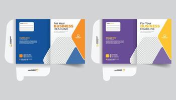 Stationery presentation folder design for office document reservation, Presentation folder template design, Folder design, cover for catalog, brochures, Annual report cover vector