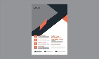 a modern, corporate, and professional layout with a sleek combination of colors, shapes, and typography. vector