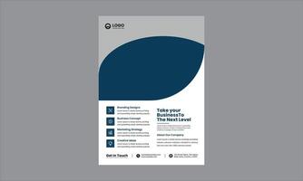 This flyer design is a modern and professional corporate business template with a structured layout and a clean aesthetic. vector