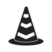 Construction cone icon. illustration design. Tools collection. on white background. color editable vector
