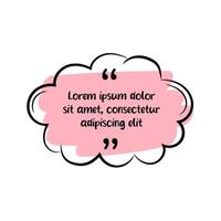 Colorful frame. Speech bubble with color brush pen line stroke scribble element. vector