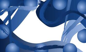 blue circles lines pattern with smooth gradient modern abstract background vector