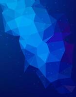 Abstract Blue gradient color polygon geometric background. Wallpaper design vector