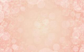Pink music background with notes. Bokeh backdrop with falling and floating treble clefs, notes and space for text. Musical illustration for design, flyers, posters, awards, scrapbook, covers vector