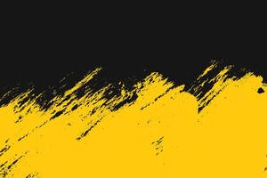 Black and Yellow Grunge Urban Texture with Grainy Spray Effect. Yellow Fragmented Grungy Texture. Dust Overlay Grain Texture Background vector