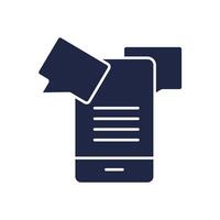 sms icons Flat style design vector