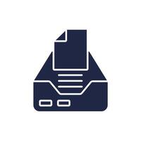 Inbox icons Flat style design vector