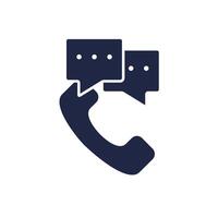 call icons Flat style design vector