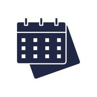 calendar icons Flat style design vector
