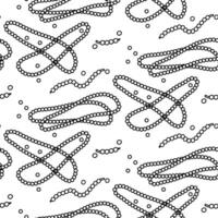 Doodle beads pattern for Mardi Gras. Whole and torn. Useful for creating invitations, decorations, advertisements, as well as for decorating clothes and accessories for carnival and festive events. vector