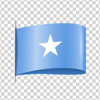 Somalia tag national flag with shadow vector