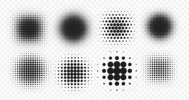 Halftone dot shadows. Retro vintage pixelated design elements for comic speech posters, backgrounds, prints, digital templates. illustration vector