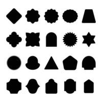 basic shape blank tag label vector